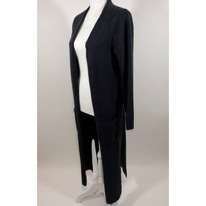 Knot Sisters Navy Blue Long Cardigan Sweater Women's size Large